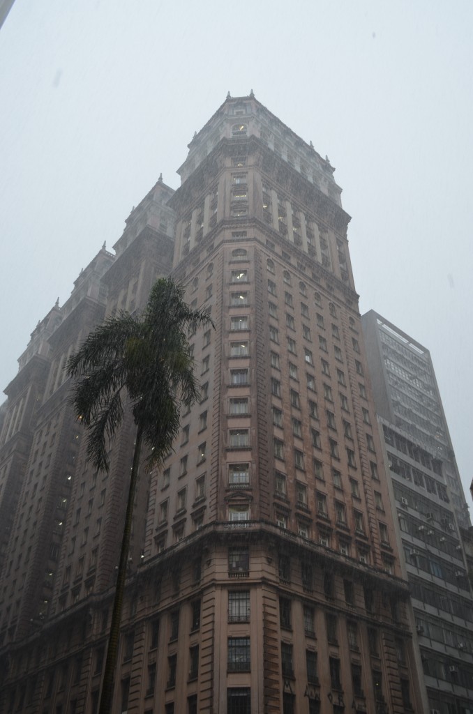 sao paulo down town raining